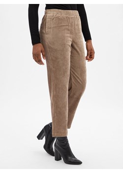 Marie Lund Damskie spodnie sztruksowe Kobiety melanżowy wypukły wzór tkaniny ze sklepu vangraaf w kategorii Spodnie damskie - zdjęcie 185957231