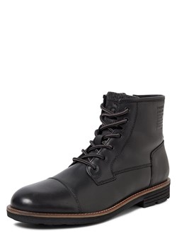 Bugatti Skórzane buty Mężczyźni skóra czarny jednolity - id: 779639-0001-00430 - marki Bugatti - 185957254 Bugatti Skórzane buty Mężczyźni skóra czarny jednolity ze sklepu vangraaf w kategorii Buty zimowe męskie - zdjęcie 185957254