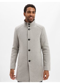Finshley & Harding Płaszcz z zawartością wełny Mężczyźni jasny szary marmurkowy ze sklepu vangraaf w kategorii Płaszcze męskie - zdjęcie 185957302