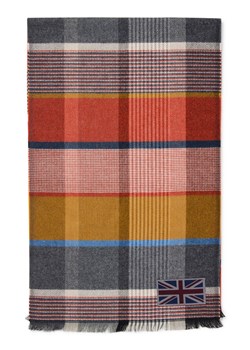 Finshley & Harding London Szalik męski Mężczyźni wielokolorowy w kratkę ze sklepu vangraaf w kategorii Szaliki męskie - zdjęcie 185957323