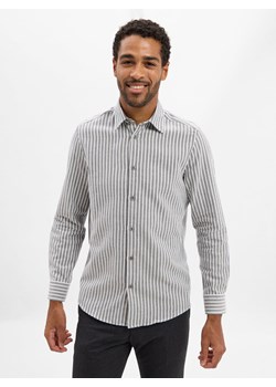 Drykorn Męska koszula casual - Ramis Mężczyźni Comfort Fit Bawełna szary w paski ze sklepu vangraaf w kategorii Koszule męskie - zdjęcie 185957360