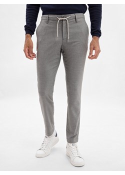 Alberto Męskie spodnie materiałowe - Jump Mężczyźni szary wzorzysty ze sklepu vangraaf w kategorii Spodnie męskie - zdjęcie 185957374