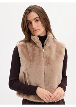 Marie Lund Kamizelka damska Kobiety taupe jednolity ze sklepu vangraaf w kategorii Kamizelki damskie - zdjęcie 185957382