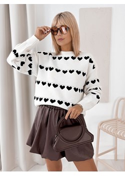 sweter eleonor biały one size ze sklepu UBRA w kategorii Swetry damskie - zdjęcie 185958362