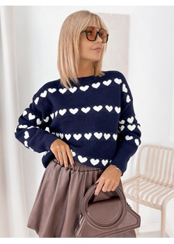 sweter eleonor granatowy one size ze sklepu UBRA w kategorii Swetry damskie - zdjęcie 185958381