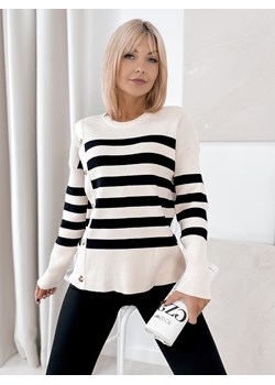 sweter umberto beżowy one size ze sklepu UBRA w kategorii Swetry damskie - zdjęcie 185958620