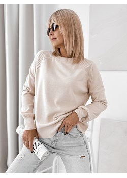 sweter federica beżowy one size - id: prod-81752-group - marki UBRA - 185958681 sweter federica beżowy one size ze sklepu UBRA w kategorii Swetry damskie - zdjęcie 185958681