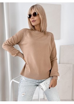 sweter federica karmelowy one size ze sklepu UBRA w kategorii Swetry damskie - zdjęcie 185958702
