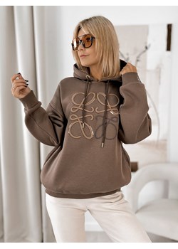 bluza vicenza brązowa one size ze sklepu UBRA w kategorii Bluzy damskie - zdjęcie 185959282