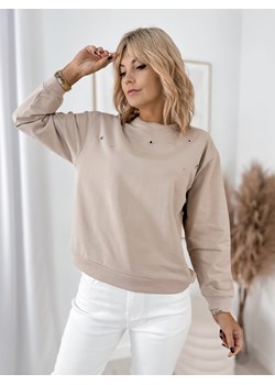 bluza renzo beżowa one size ze sklepu UBRA w kategorii Bluzy damskie - zdjęcie 185959484