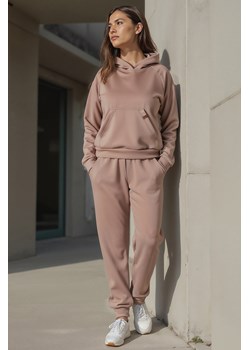 Komplet bluza+spodnie Vivisence 9203kmpl beżowy ze sklepu kontri.pl w kategorii Komplety i garnitury damskie - zdjęcie 185960204