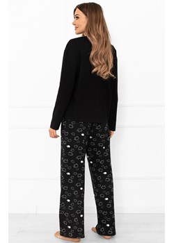 Bawełniana piżama damska długa Bonnie, Kolor czarny-wzór, Rozmiar M, Italian Fashion - id: 216615 - marki Italian Fashion - 185960923 Bawełniana piżama damska długa Bonnie, Kolor czarny-wzór, Rozmiar M, Italian Fashion ze sklepu Primodo w kategorii Piżamy damskie - zdjęcie 185960923