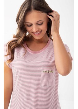 Piżama damska różowa w paski z bermudami 323, Kolor różowy, Rozmiar M, Luna ze sklepu Primodo w kategorii Piżamy damskie - zdjęcie 185961240