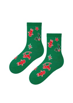 Marilyn Skarpetki damskie z motywem pierników Christmas Cookies, Kolor zielono-czerwony, Rozmiar 36-40, Marilyn ze sklepu Primodo w kategorii Skarpetki damskie - zdjęcie 185961432