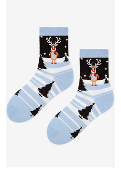 Marilyn świąteczne skarpetki damskie Rudolph, Kolor niebieski-wzór, Rozmiar 36-40, Marilyn ze sklepu Primodo w kategorii Skarpetki damskie - zdjęcie 185961480