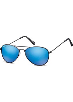 Pilotki okulary aviator dziecięce Montana 964A lustrzanki czarno niebieskie ze sklepu Stylion w kategorii Zegarki - zdjęcie 185961973