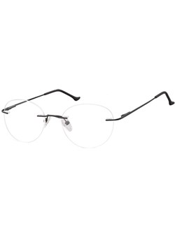 Bezramkowe Okulary Oprawki okrągłe korekcyjne Sunoptic 985 czarne ze sklepu Stylion w kategorii Zegarki - zdjęcie 185961983