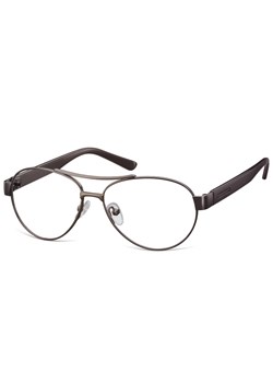 Małe Okulary oprawki Pilotki metalowe korekcyjne medium M380B brązowe ze sklepu Stylion w kategorii Okulary korekcyjne męskie - zdjęcie 185962051