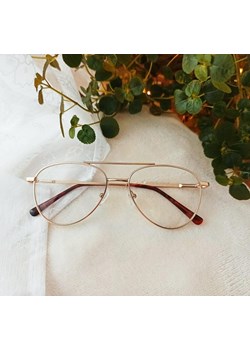 Okulary oprawki Pilotki zerówki metalowe korekcyjne 789D ciemne złote - id: 3018 - marki Sunoptic - 185962091 Okulary oprawki Pilotki zerówki metalowe korekcyjne 789D ciemne złote ze sklepu Stylion w kategorii Okulary korekcyjne męskie - zdjęcie 185962091