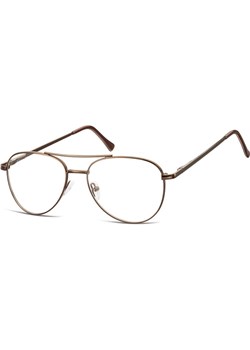 Okulary oprawki Pilotki zerówki metalowe korekcyjne 789E brązowe - id: 3019 - marki Sunoptic - 185962092 Okulary oprawki Pilotki zerówki metalowe korekcyjne 789E brązowe ze sklepu Stylion w kategorii Oprawki do okularów męskich - zdjęcie 185962092