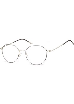 Lenonki Okulary oprawki optyczne 928 srebrne + czarne ze sklepu Stylion w kategorii Zegarki - zdjęcie 185962181