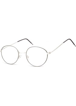 Lenonki Okulary oprawki optyczne 929 srebrne + czarne ze sklepu Stylion w kategorii Okulary korekcyjne męskie - zdjęcie 185962224