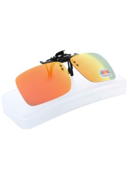 Nakładki przeciwsłoneczne lustrzane polaryzacyjne na okulary korekcyjne + ETUI - NA-163 ze sklepu Stylion w kategorii Zegarki - zdjęcie 185962263