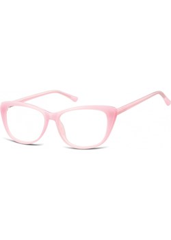 Okulary oprawki korekcyjne Kocie Oczy zerówki Sunoptic CP129B różowe ze sklepu Stylion w kategorii Okulary korekcyjne damskie - zdjęcie 185962370