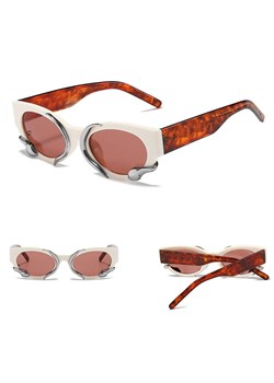 Damskie okulary przeciwsłoneczne z filtrem UV400 białe ST-MAX4B ze sklepu Stylion w kategorii Okulary przeciwsłoneczne damskie - zdjęcie 185962402