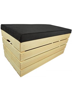 PUFA KUFER SKRZYNIA drewniana sosnowa siedzisko 80cm NATURALNA - 50 wzorów ze sklepu Stylion w kategorii Pufy i siedziska - zdjęcie 185962424