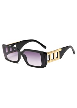 Damskie okulary przeciwsłoneczne z filtrem UV400 black/gold ST-MAX5A ze sklepu Stylion w kategorii Okulary przeciwsłoneczne damskie - zdjęcie 185962443