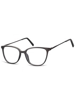 Okulary oprawki zerówki korekcyjne Nerdy Unisex Sunoptic AC26G czarne + czarny zausznik ze sklepu Stylion w kategorii Zegarki - zdjęcie 185962574