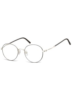 Lenonki okrągłe Okulary oprawki optyczne 927 czarno-srebrne - id: 3979 - marki Sunoptic - 185962600 Lenonki okrągłe Okulary oprawki optyczne 927 czarno-srebrne ze sklepu Stylion w kategorii Okulary korekcyjne męskie - zdjęcie 185962600