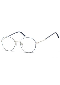 Lenonki okrągłe Okulary oprawki optyczne 927A niebiesko-srebrne - id: 3980 - marki Sunoptic - 185962601 Lenonki okrągłe Okulary oprawki optyczne 927A niebiesko-srebrne ze sklepu Stylion w kategorii Okulary korekcyjne męskie - zdjęcie 185962601