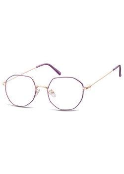 Lenonki Sześciokątne Okulary oprawki optyczne 925A fioletowo-złote - id: 3990 - marki Sunoptic - 185962612 Lenonki Sześciokątne Okulary oprawki optyczne 925A fioletowo-złote ze sklepu Stylion w kategorii Zegarki - zdjęcie 185962612