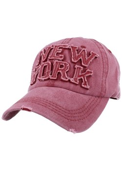 Czapka z Daszkiem NEW YORK bejsbolówka bordowa CZ-50B ze sklepu Stylion w kategorii Czapki z daszkiem damskie - zdjęcie 185962781