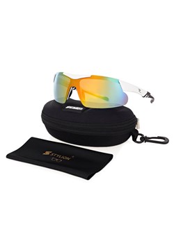 Sportowe okulary przeciwsłoneczne z polaryzacją i filtrem UV400 Białe POL-448A ze sklepu Stylion w kategorii Okulary przeciwsłoneczne damskie - zdjęcie 185962814