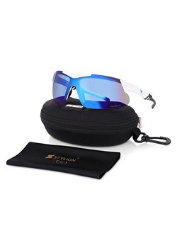 Sportowe okulary przeciwsłoneczne z polaryzacją i filtrem UV400 Białe POL-448 ze sklepu Stylion w kategorii Okulary przeciwsłoneczne damskie - zdjęcie 185962834