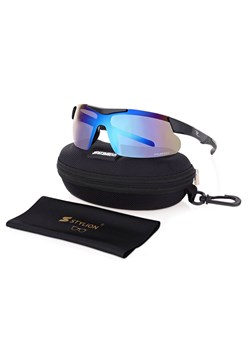 Sportowe okulary przeciwsłoneczne z polaryzacją i filtrem UV400 Black/Blue POL-447 - id: 341 - marki Polarzone - 185962853 Sportowe okulary przeciwsłoneczne z polaryzacją i filtrem UV400 Black/Blue POL-447 ze sklepu Stylion w kategorii Okulary przeciwsłoneczne męskie - zdjęcie 185962853