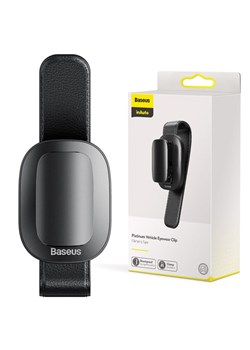 Samochodowy uchwyt na okulary, klips BASEUS ACYJN-B01 - id: 4529 - marki Baseus - 185962894 Samochodowy uchwyt na okulary, klips BASEUS ACYJN-B01 ze sklepu Stylion w kategorii Zegarki - zdjęcie 185962894