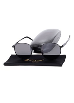 Okulary przeciwsłoneczne lenonki z polaryzacją i filtrem UV400 Czarne POL-112 ze sklepu Stylion w kategorii Okulary przeciwsłoneczne damskie - zdjęcie 185962963