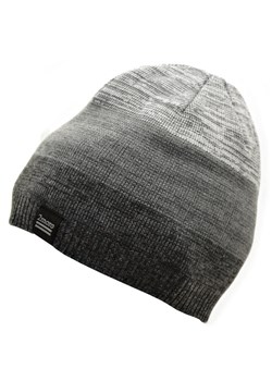 Męska Zimowa Czapka odcienie szarości z polarem - L/XL 2MORO ST-554 ze sklepu Stylion w kategorii Zegarki - zdjęcie 185962991