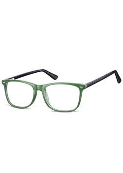 Zerówki klasyczne okulary oprawki Sunoptic CP153E zielone, flex ze sklepu Stylion w kategorii Okulary korekcyjne męskie - zdjęcie 185963052