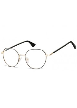 Lenonki okrągłe Okulary oprawki optyczne 916 złoto-czarne ze sklepu Stylion w kategorii Okulary korekcyjne damskie - zdjęcie 185963173