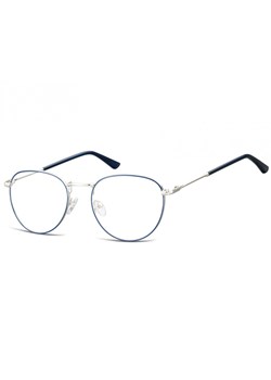 Okulary oprawki owalne Lenonki optyczne 920D srebrno-niebieskie - id: 5145 - marki Sunoptic - 185963204 Okulary oprawki owalne Lenonki optyczne 920D srebrno-niebieskie ze sklepu Stylion w kategorii Okulary korekcyjne damskie - zdjęcie 185963204