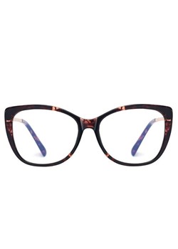 Okulary kocie do komputera damskie z filtrem BLUE Light zerówki 2564-1 ze sklepu Stylion w kategorii Okulary zerówki damskie - zdjęcie 185963320