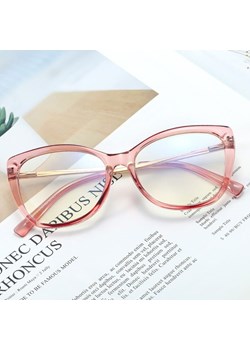 Okulary kocie do komputera damskie z filtrem BLUE Light zerówki 2564-3 ze sklepu Stylion w kategorii Okulary zerówki damskie - zdjęcie 185963321