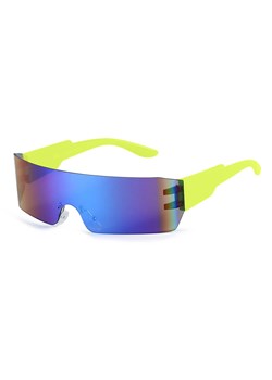Futurystyczne okulary przeciwsłoneczne z filtrem UV400 Limonkowe SVM-16C ze sklepu Stylion w kategorii Okulary przeciwsłoneczne męskie - zdjęcie 185963330