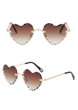 Damskie okulary przeciwsłoneczne Serca Glamour bezramkowe SKK-02A ze sklepu Stylion w kategorii Okulary przeciwsłoneczne damskie - zdjęcie 185963340