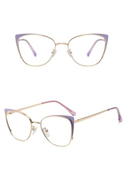 Okulary kocie do komputera damskie z filtrem BLUE Light zerówki 2585-3 ze sklepu Stylion w kategorii Okulary zerówki damskie - zdjęcie 185963351